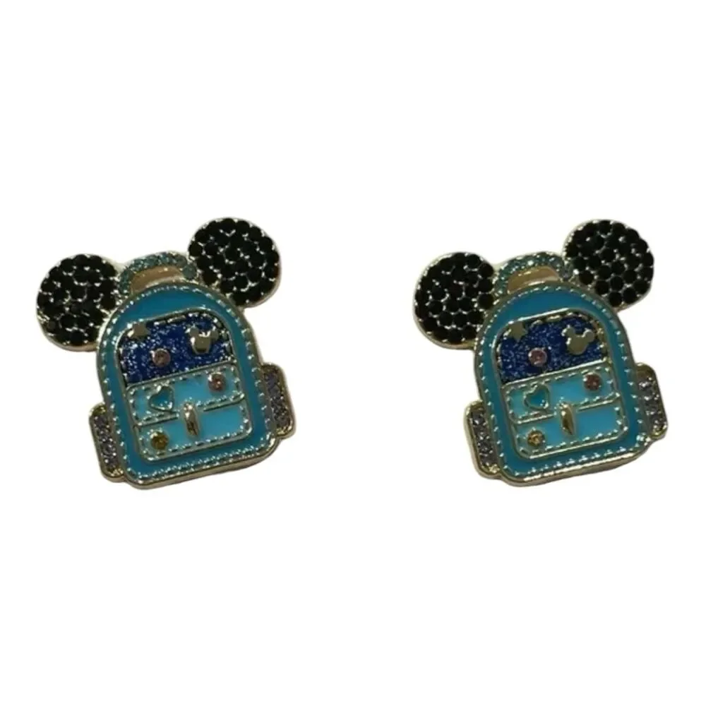 Disney + BaubleBar Mickey Mouse Blue Backpack Earrings - NIB